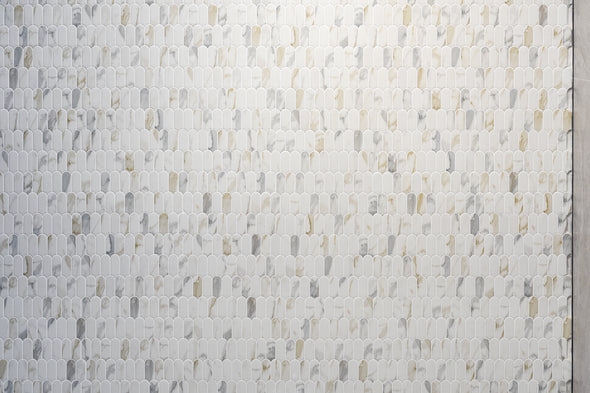 Calacatta Gold Mix Feather Mosaic