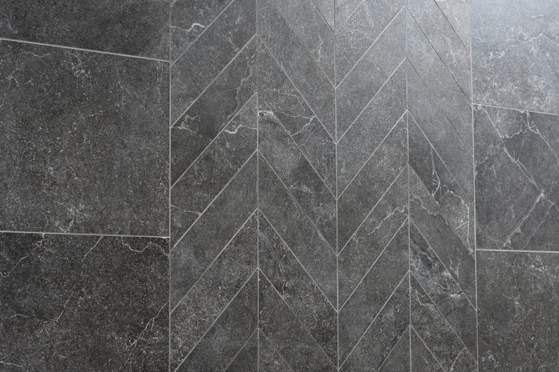 Evoque Coal Chevron 73x260