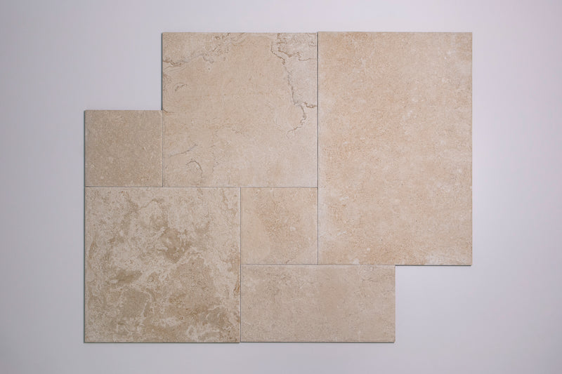 French Limestone Beige Matt French Pattern