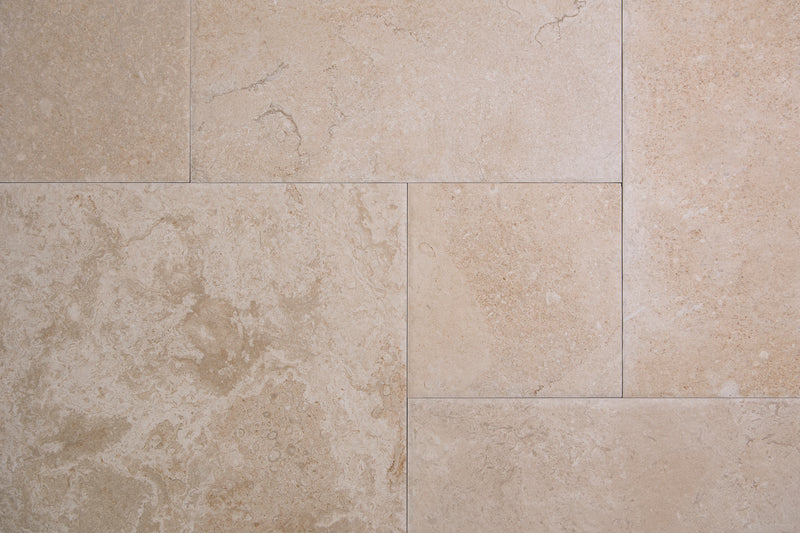 French Limestone Beige Matt French Pattern