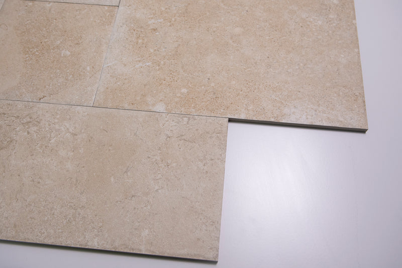 French Limestone Beige Matt French Pattern
