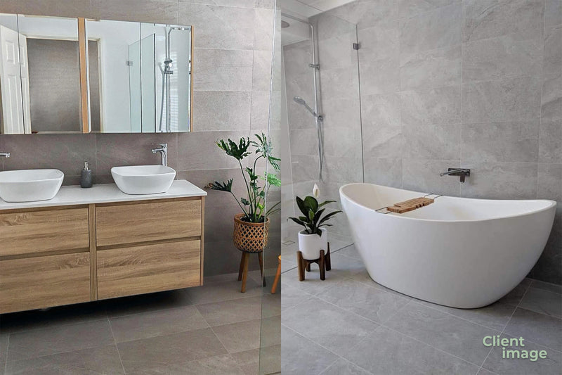 Limestone Grey Matt 600x600