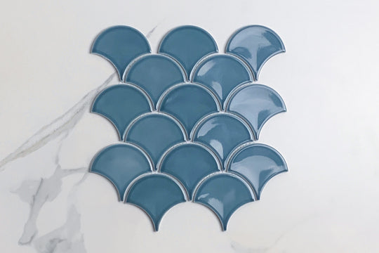 Mosman Navy Fishscale Mosaic