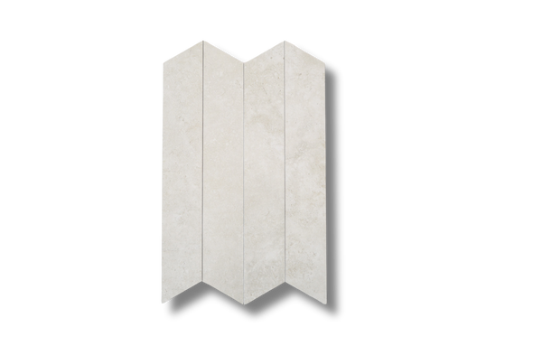 Stellar White Matt Chevron 73x432