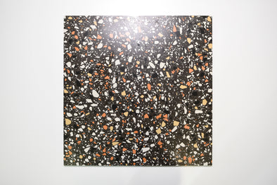 Terrazzo Cotto Nero 600x600