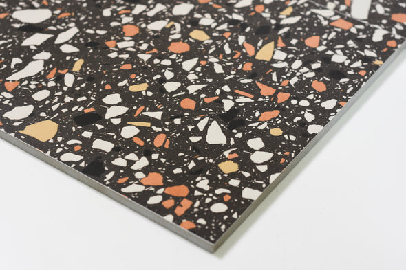 Terrazzo Cotto Nero 600x600