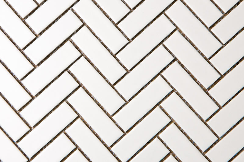 Herringbone White Matt
