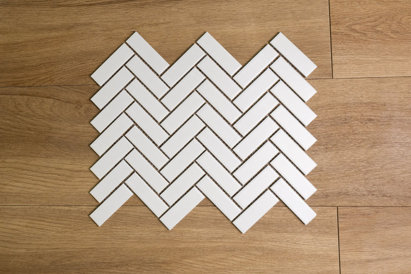 Herringbone White Matt