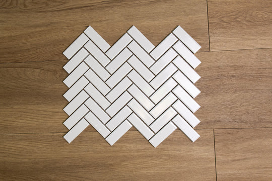 Herringbone White Gloss