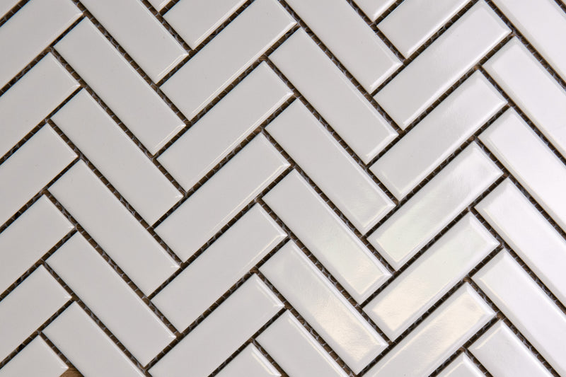 Herringbone White Gloss