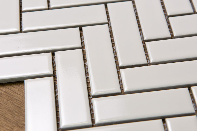 Herringbone White Gloss