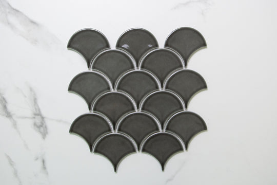 Mosman Charcoal Fishscale Mosaic
