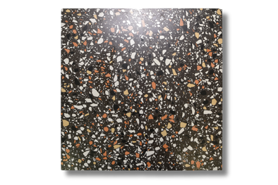 Terrazzo Cotto Nero 600x600