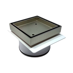 Lockhart Square Tile Insert Satin Nickel